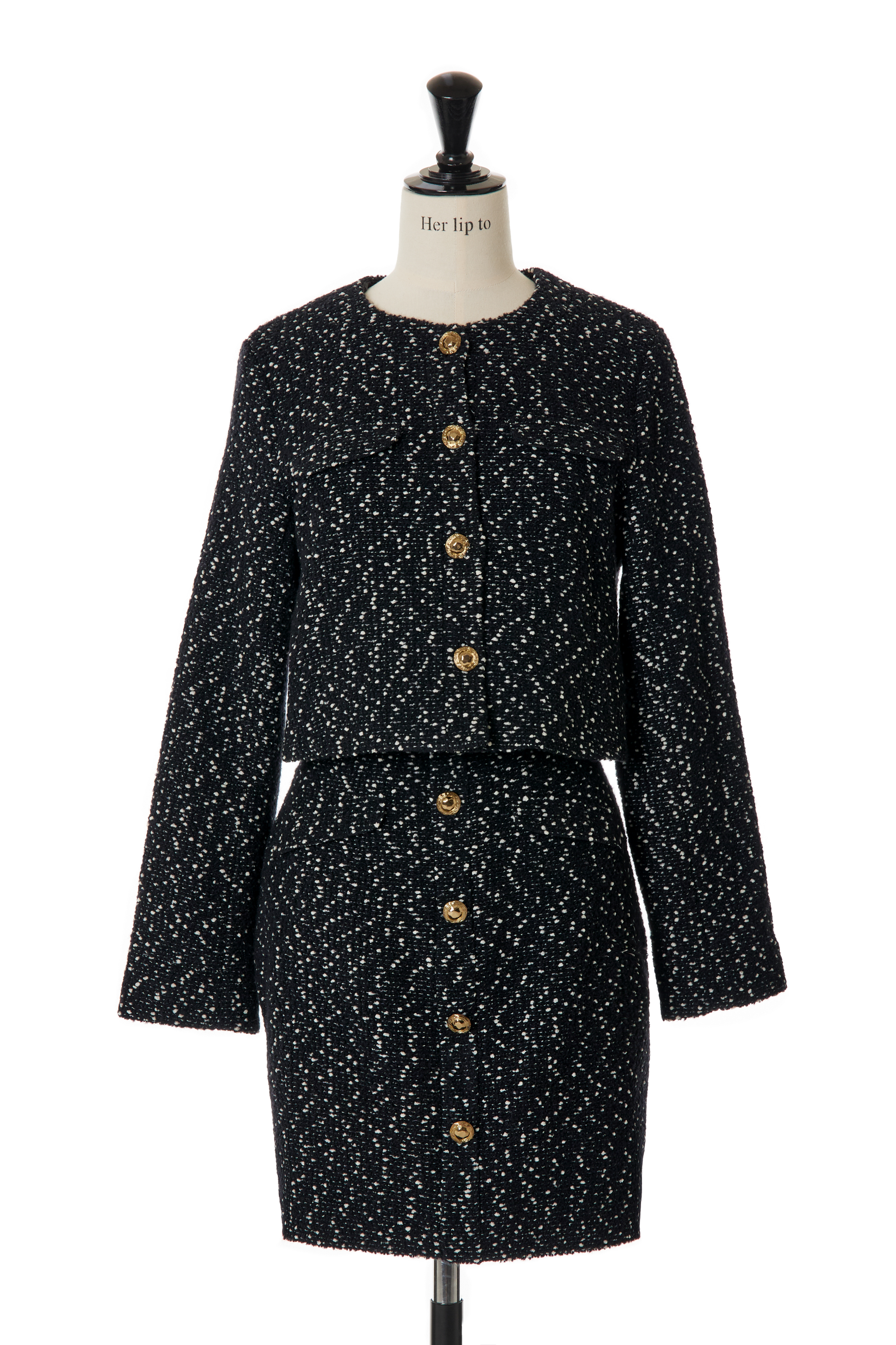 Mix Loop Tweed Dress