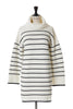 Striped Turtleneck Mini Knit Dress