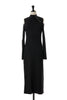 Cut-Out Shoulder Knit Dress