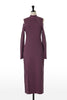 Cut-Out Shoulder Knit Dress