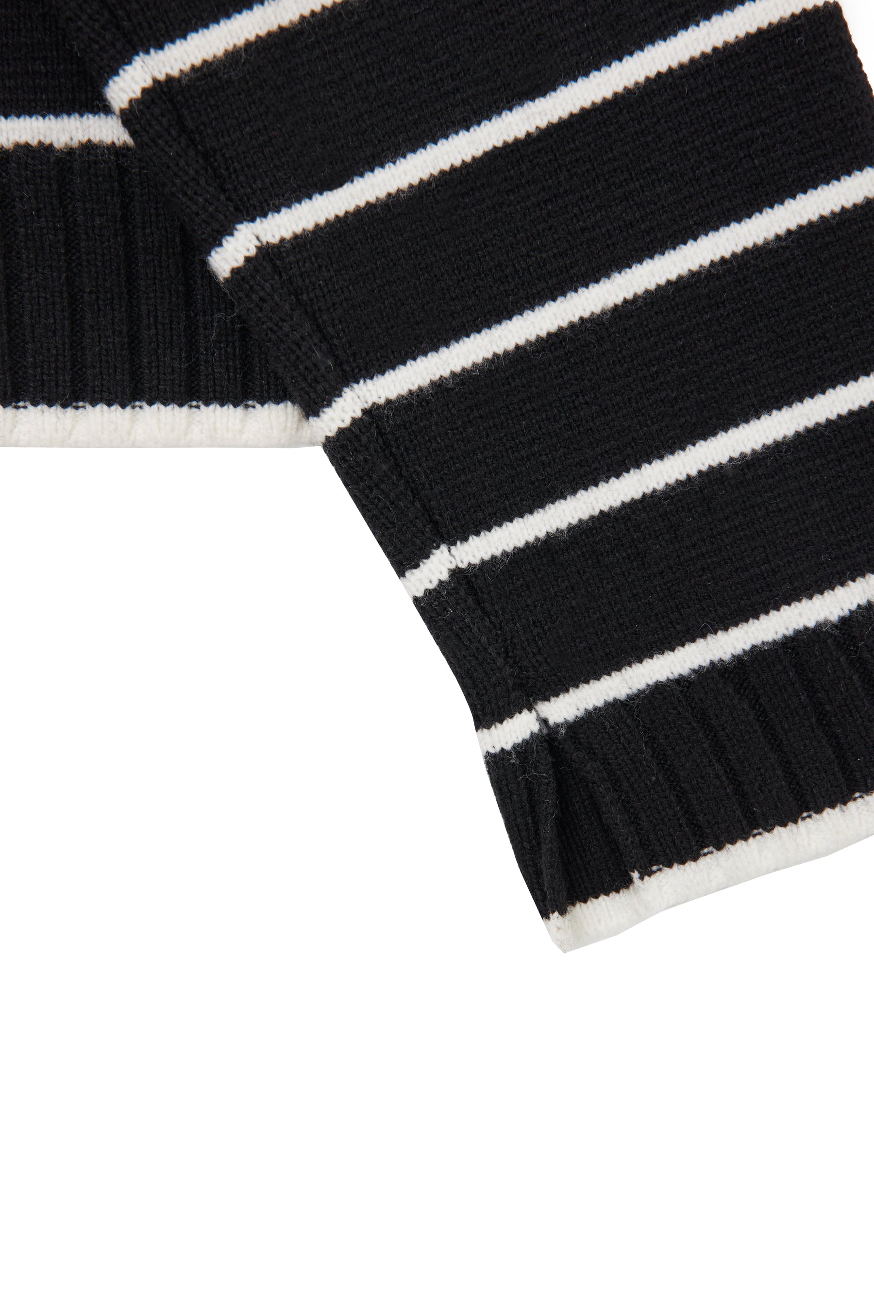 Striped Turtleneck Knit Pullover