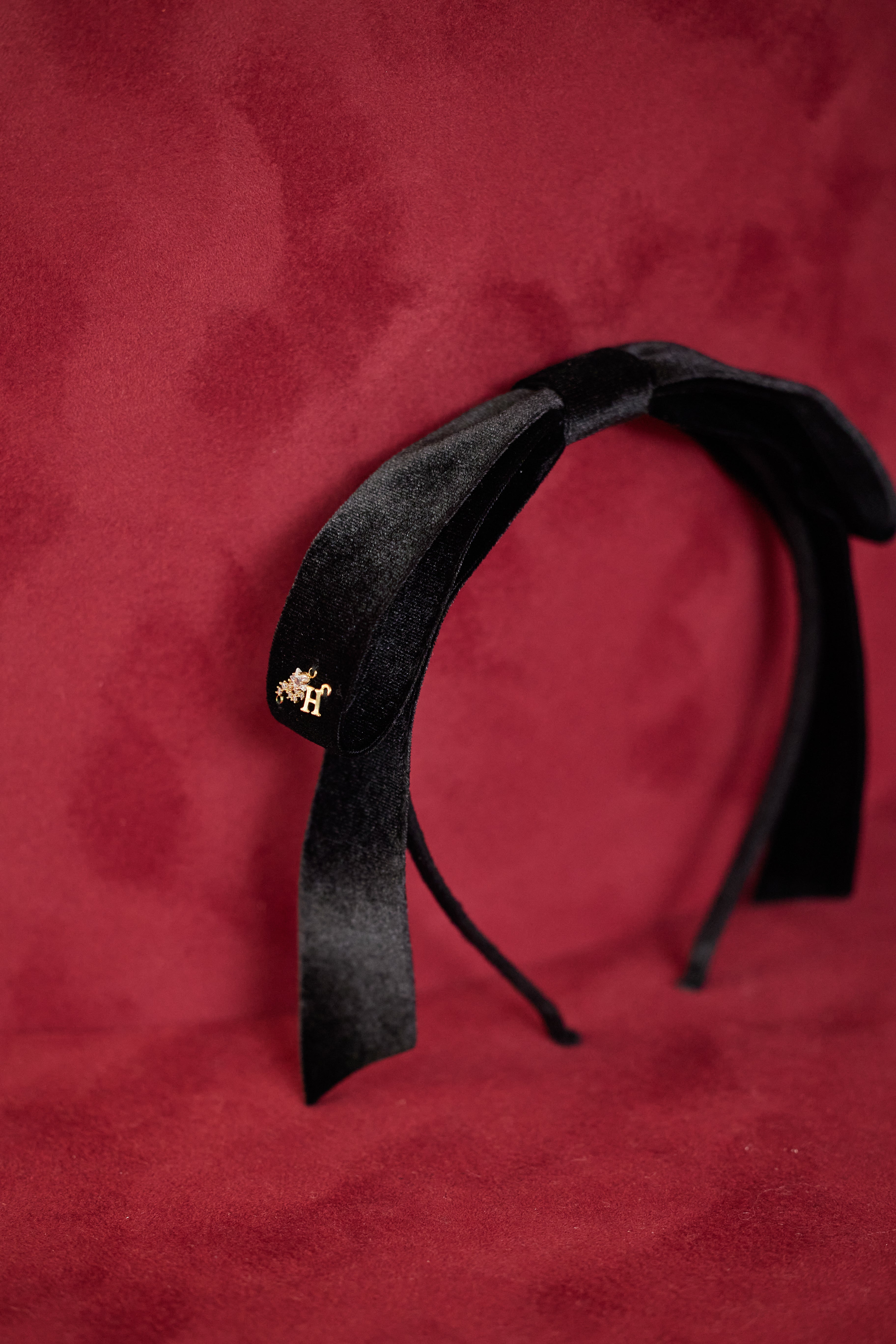 Velour Ribbon Headband