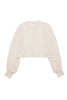 Volume Sleeve Sheer Knit Cardigan