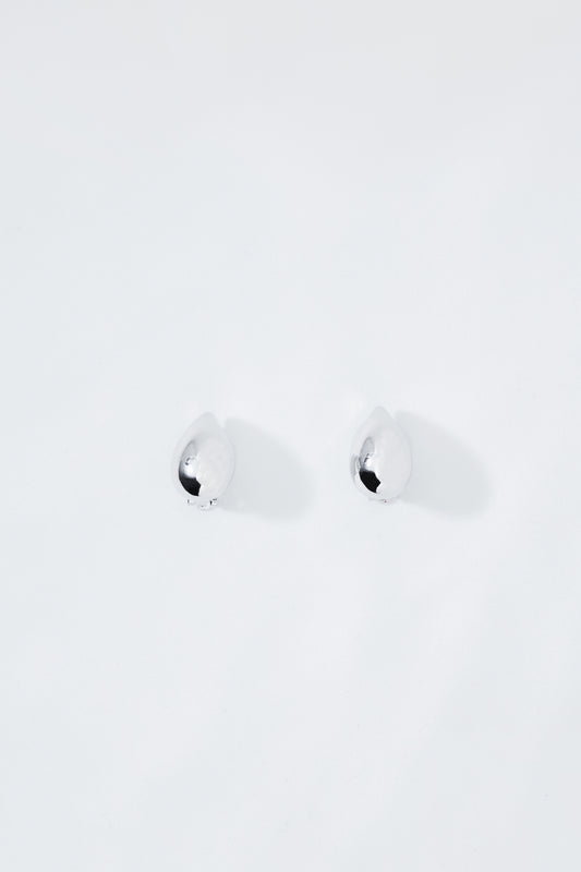 Silver Drop Clip Earrings