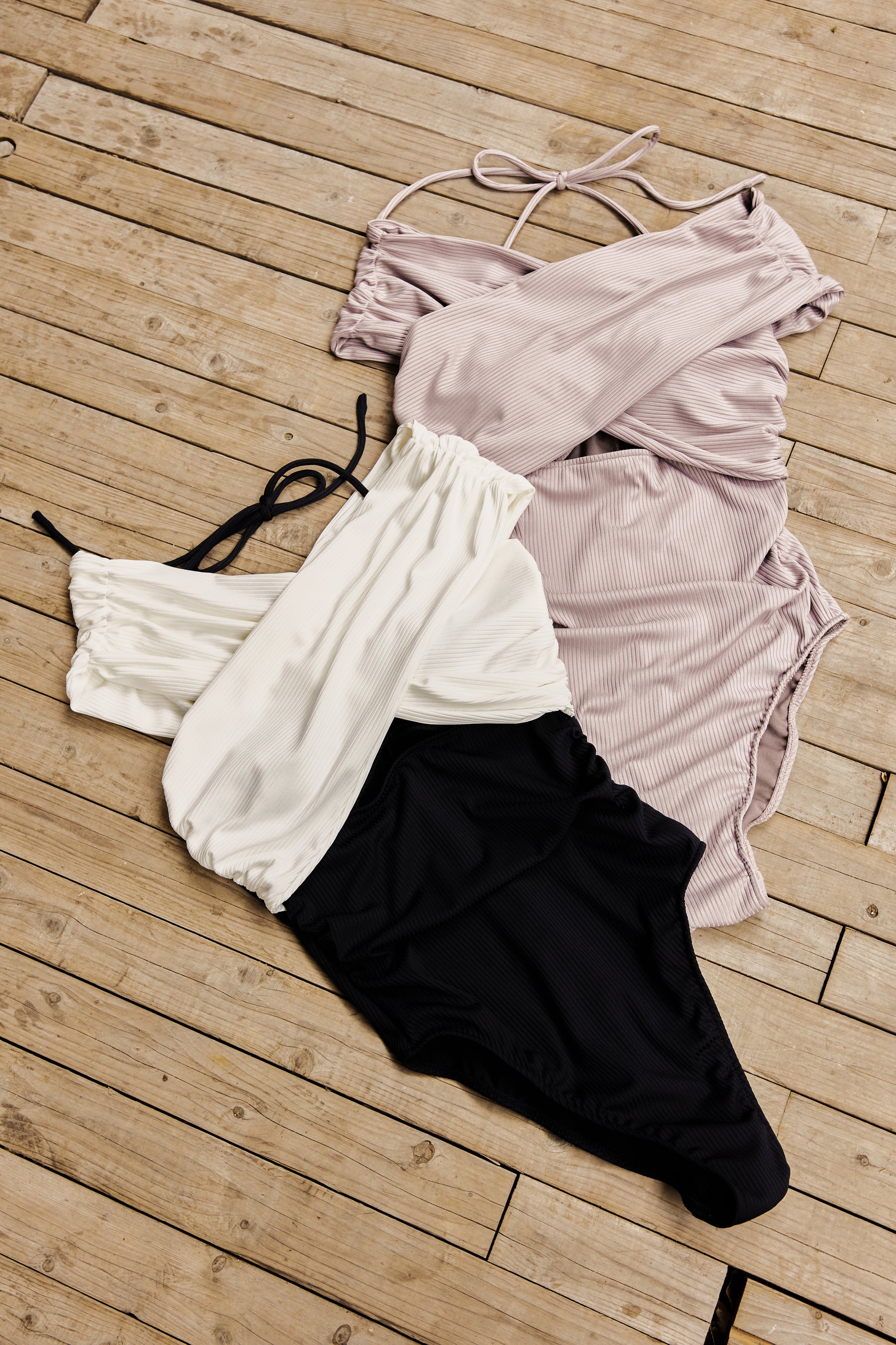 2Way Cut-Out Ribbed Swimwear