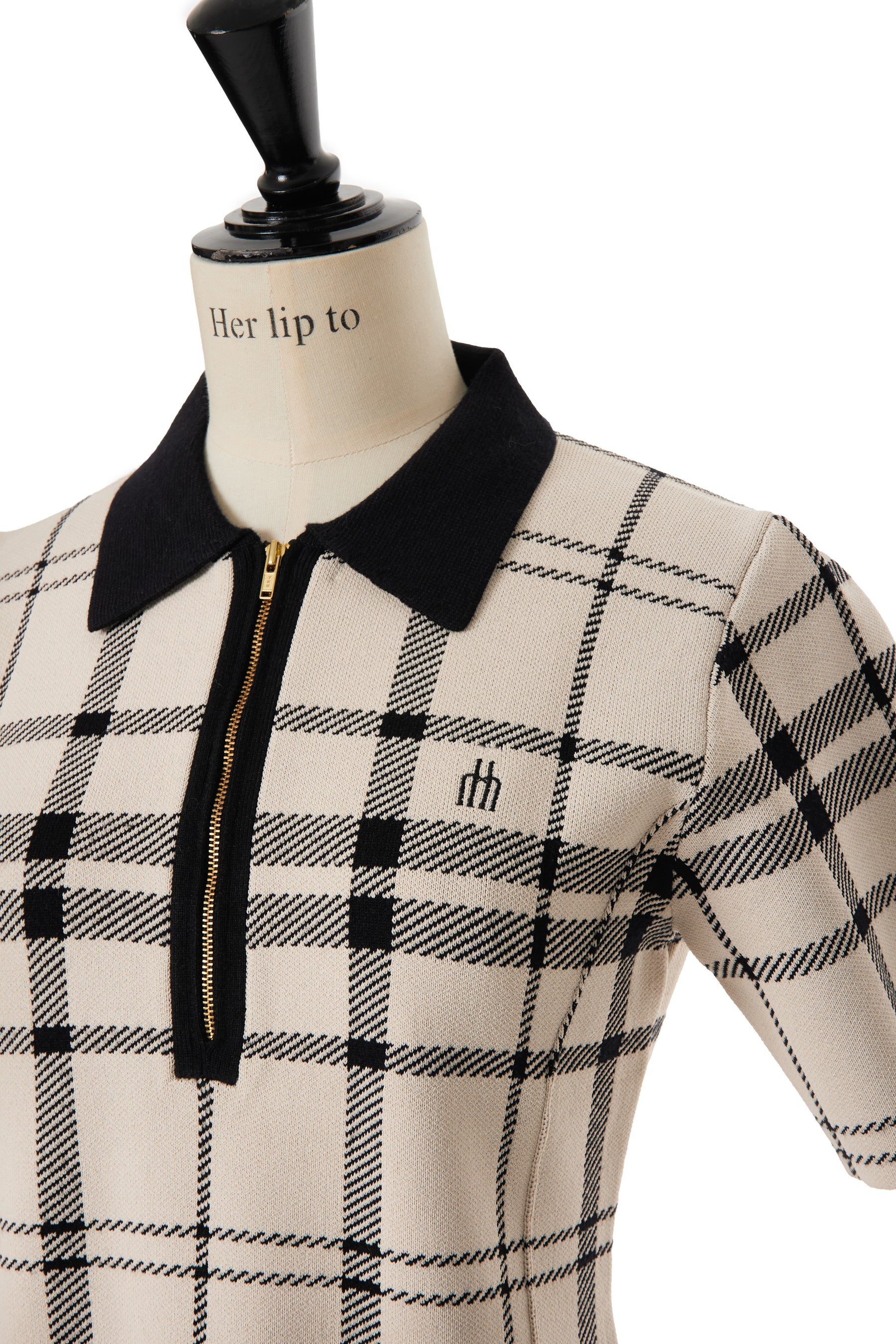 Trois Logo Knit Mini Dress