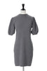 Puff Sleeve Cable Knit Dress