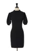 Puff Sleeve Cable Knit Dress