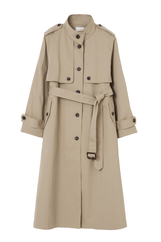 Classical Stand Collar Trench Coat