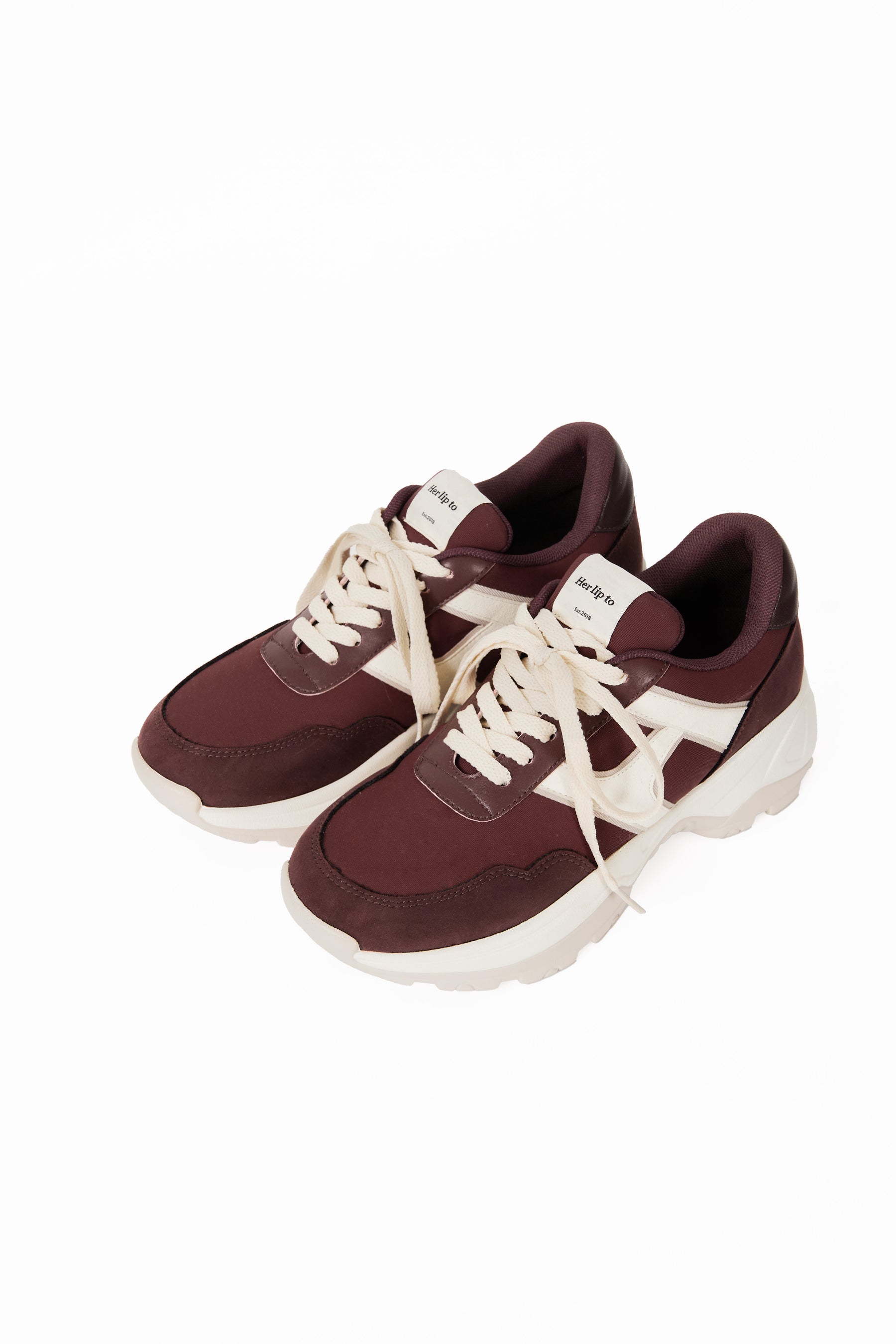 【white / beige / black×white / bordeaux】Le City HLT Sneakers