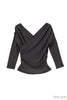 【新色】Asymmetric Cotton-blend Jersey Top