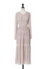 【新色】Majolica Pleated Chiffon Long Dress