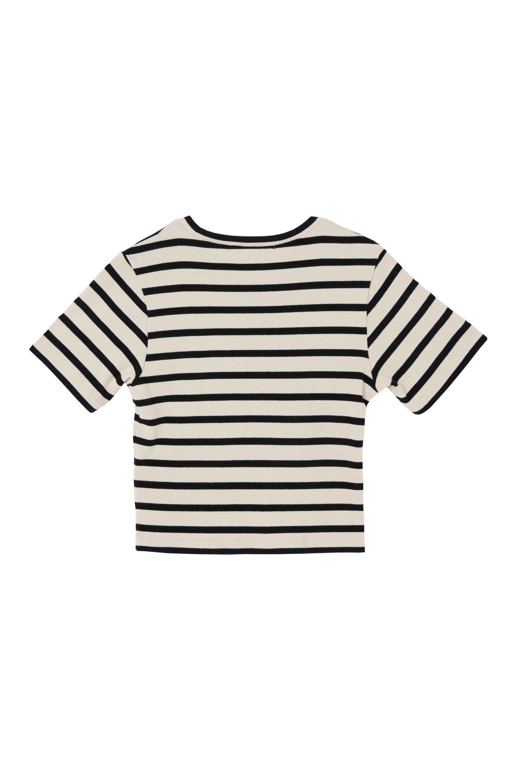 Trois Logo Ribbed Tee
