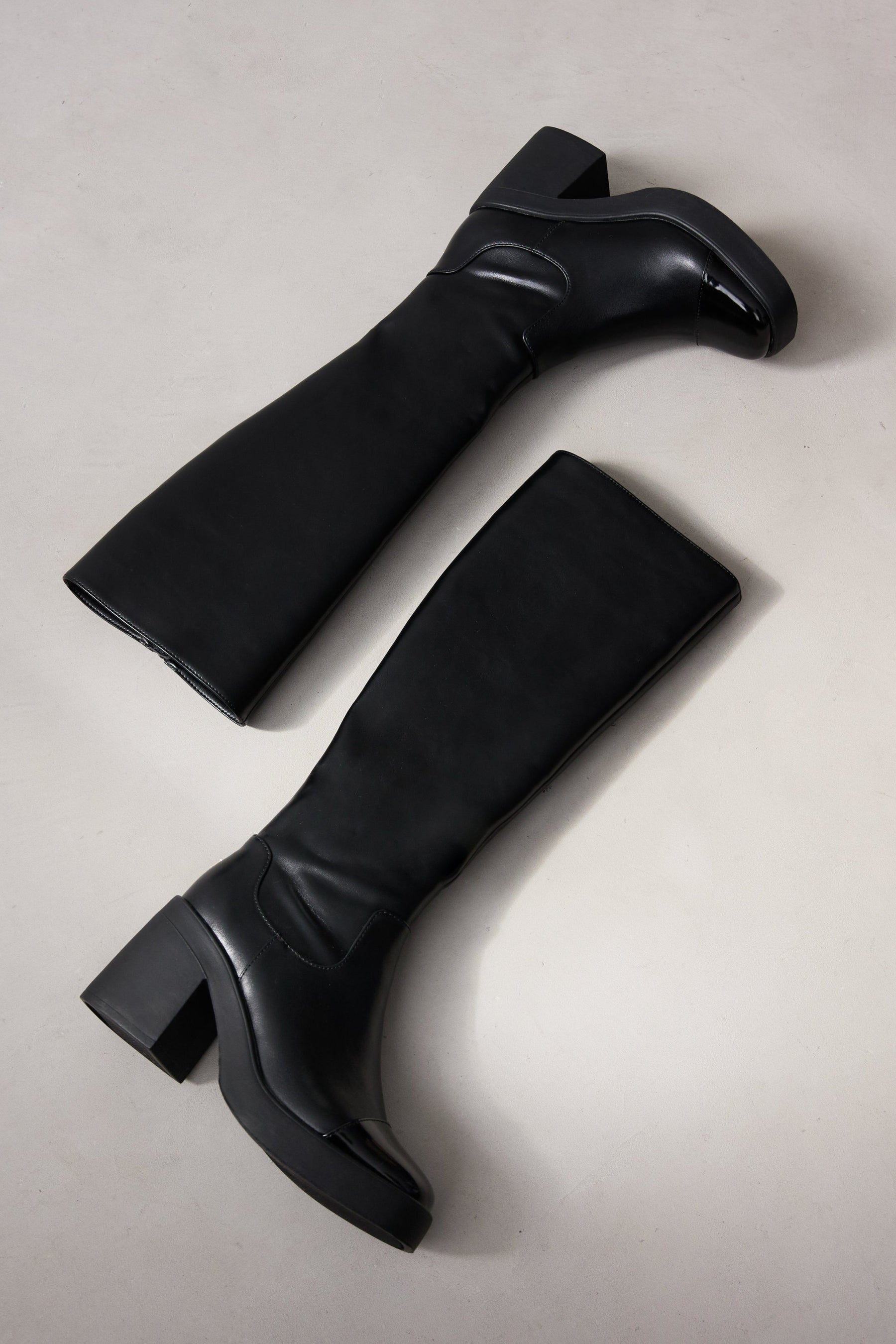 Square Toe Long Boots