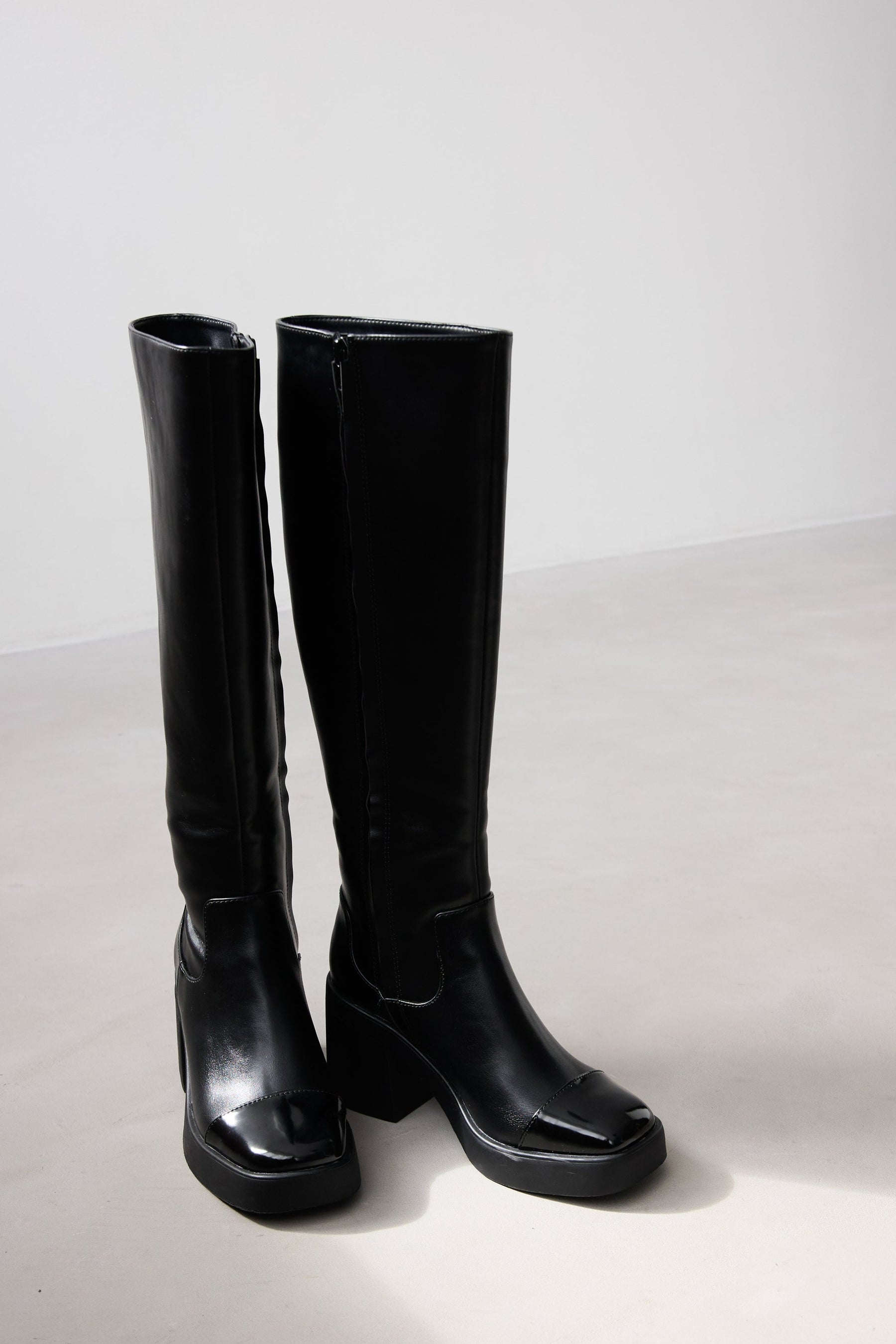 Square Toe Long Boots