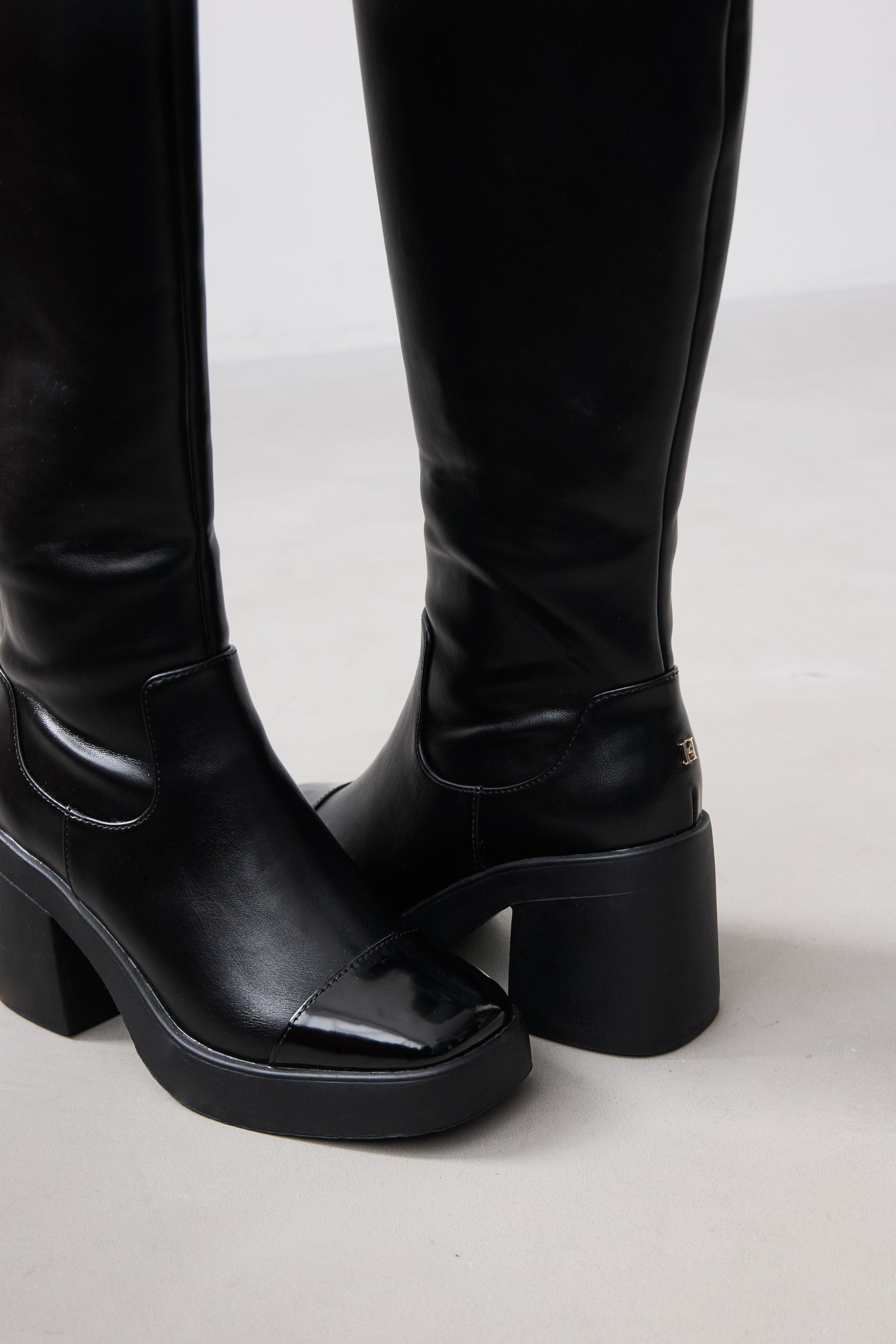 Square Toe Long Boots