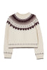 【新色】Heart Fair Isle Knit Pullover