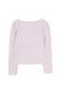 Tuck Sleeve French Stripe Top