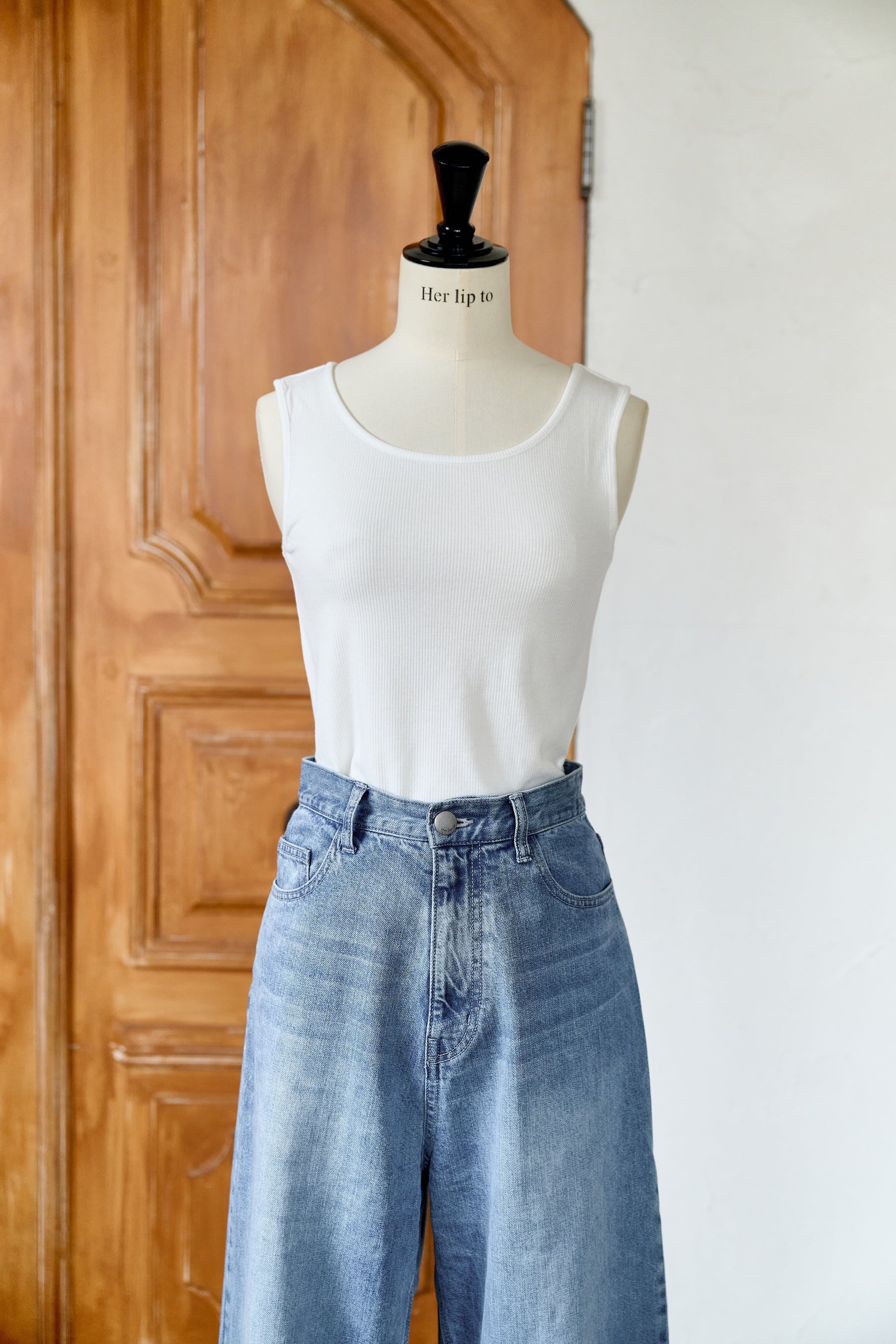 Ribbed Jersey Tank