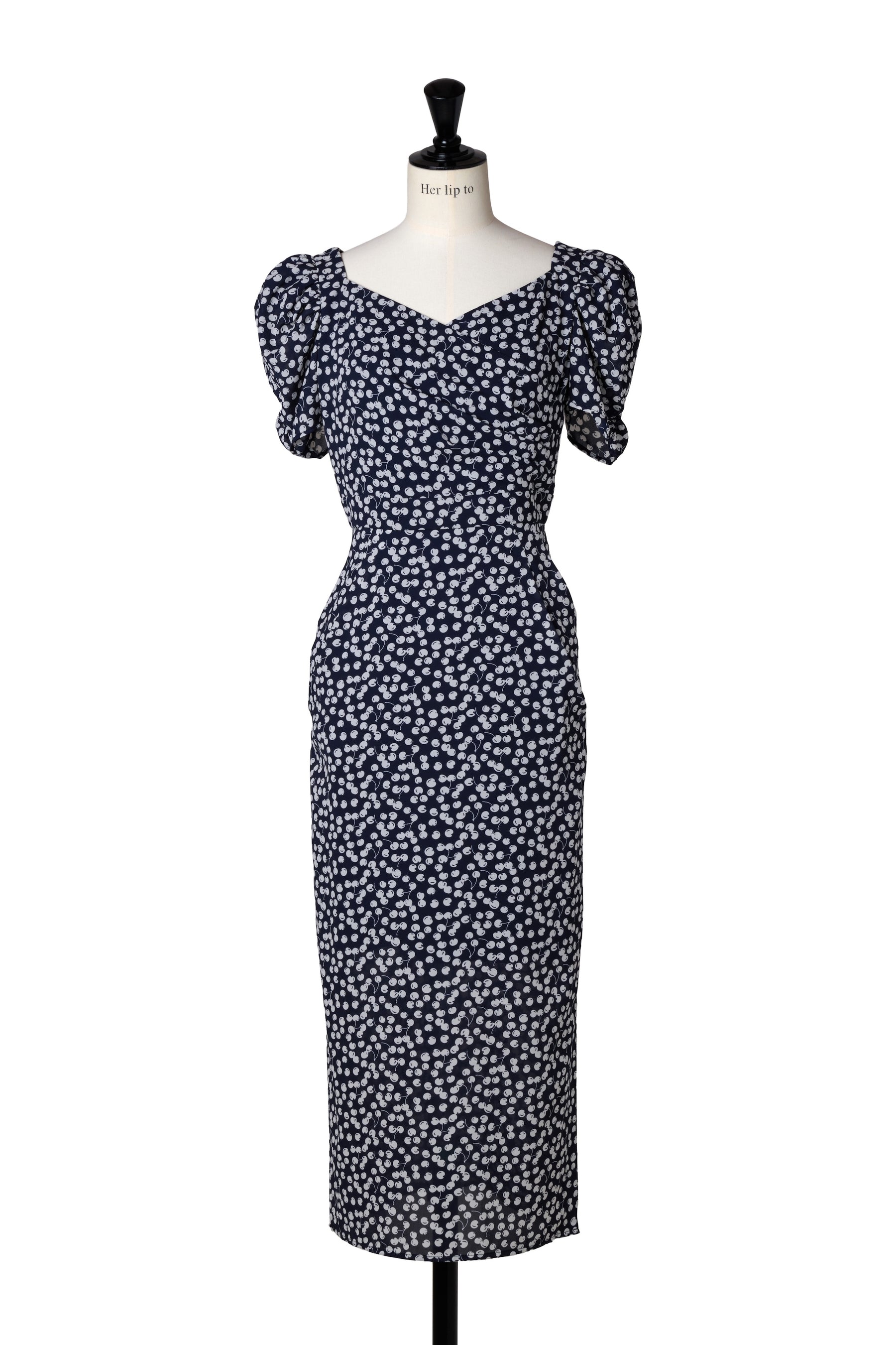 Cherry Pattern Cache-Coeur One-Piece