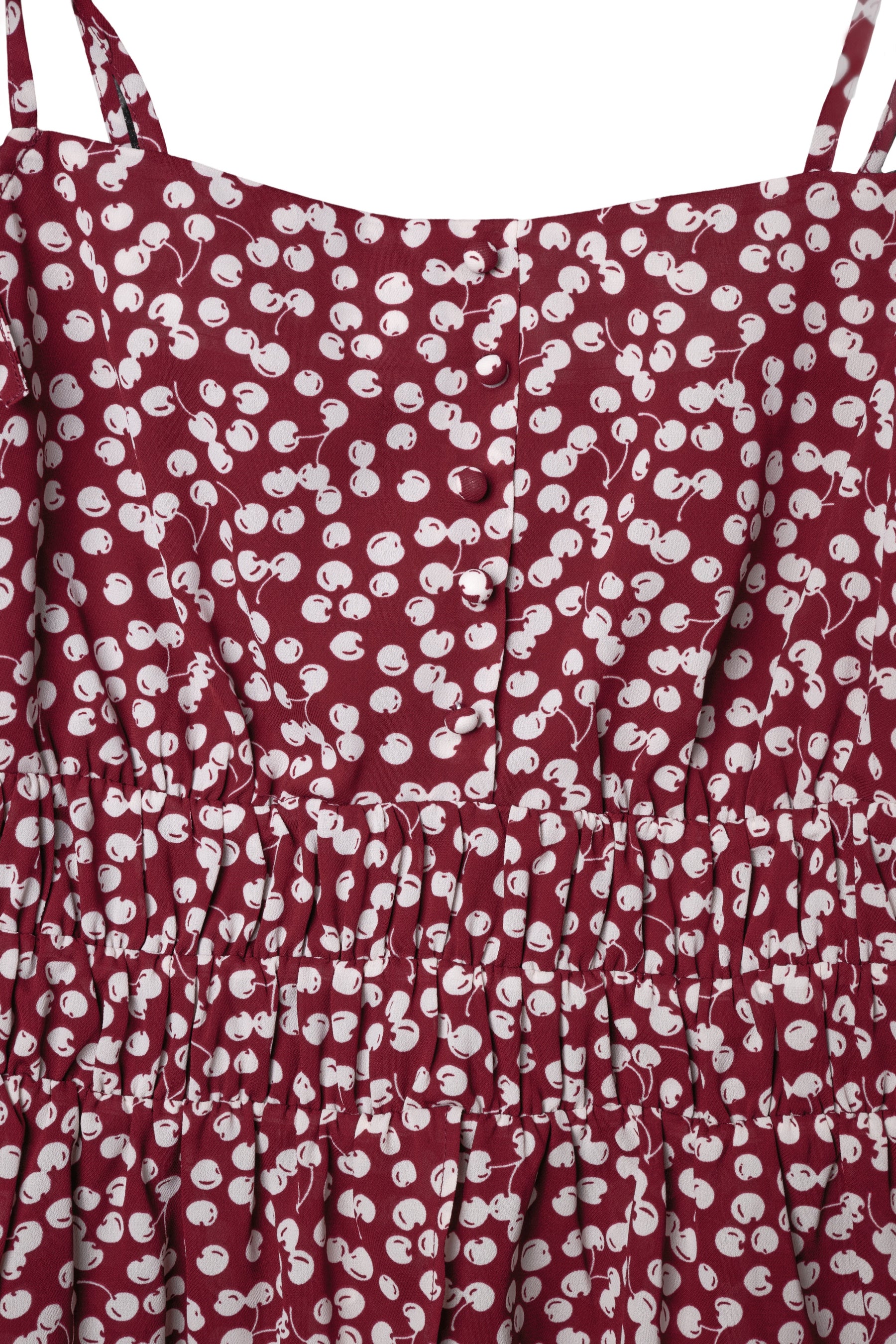 Cherry Pattern Strap Top