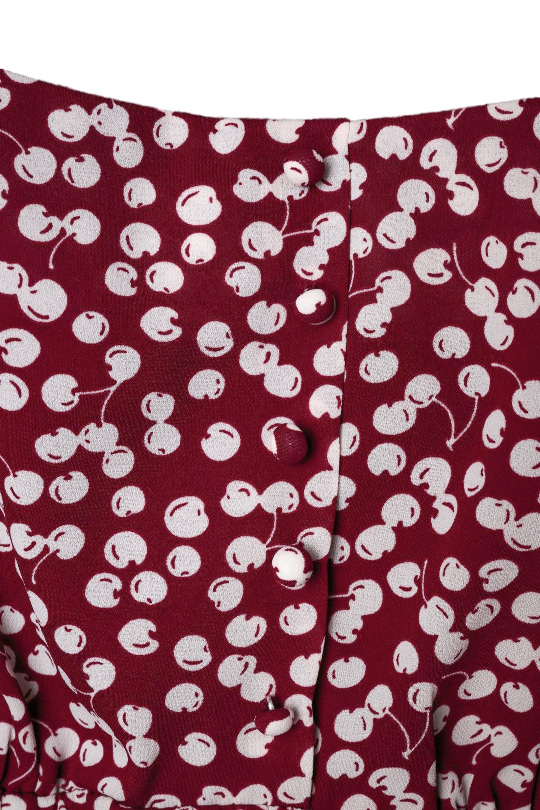 Cherry Pattern Strap Top