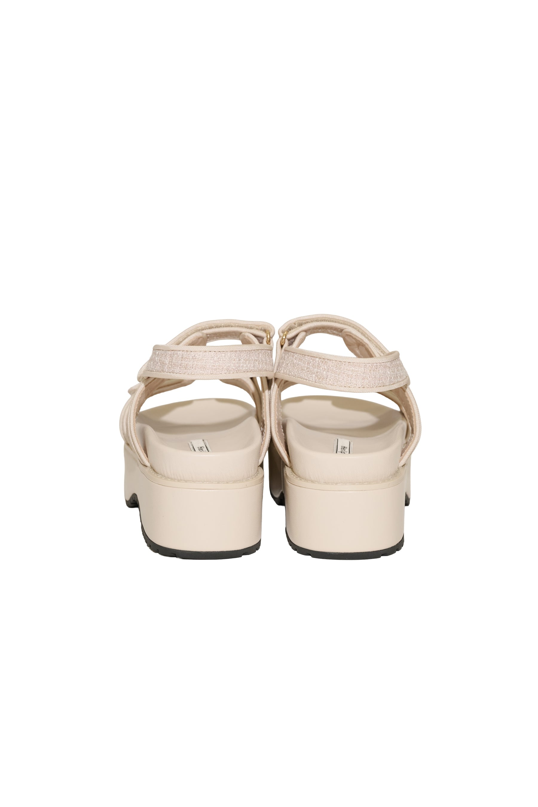 【6月下旬発送】Trois Tweed Platform Sandals