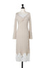 Lilou Lace Hem Knit Dress
