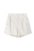 Gold Button Flap Shorts