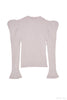 【新色】Volume-Sleeve Glitter Knit Top