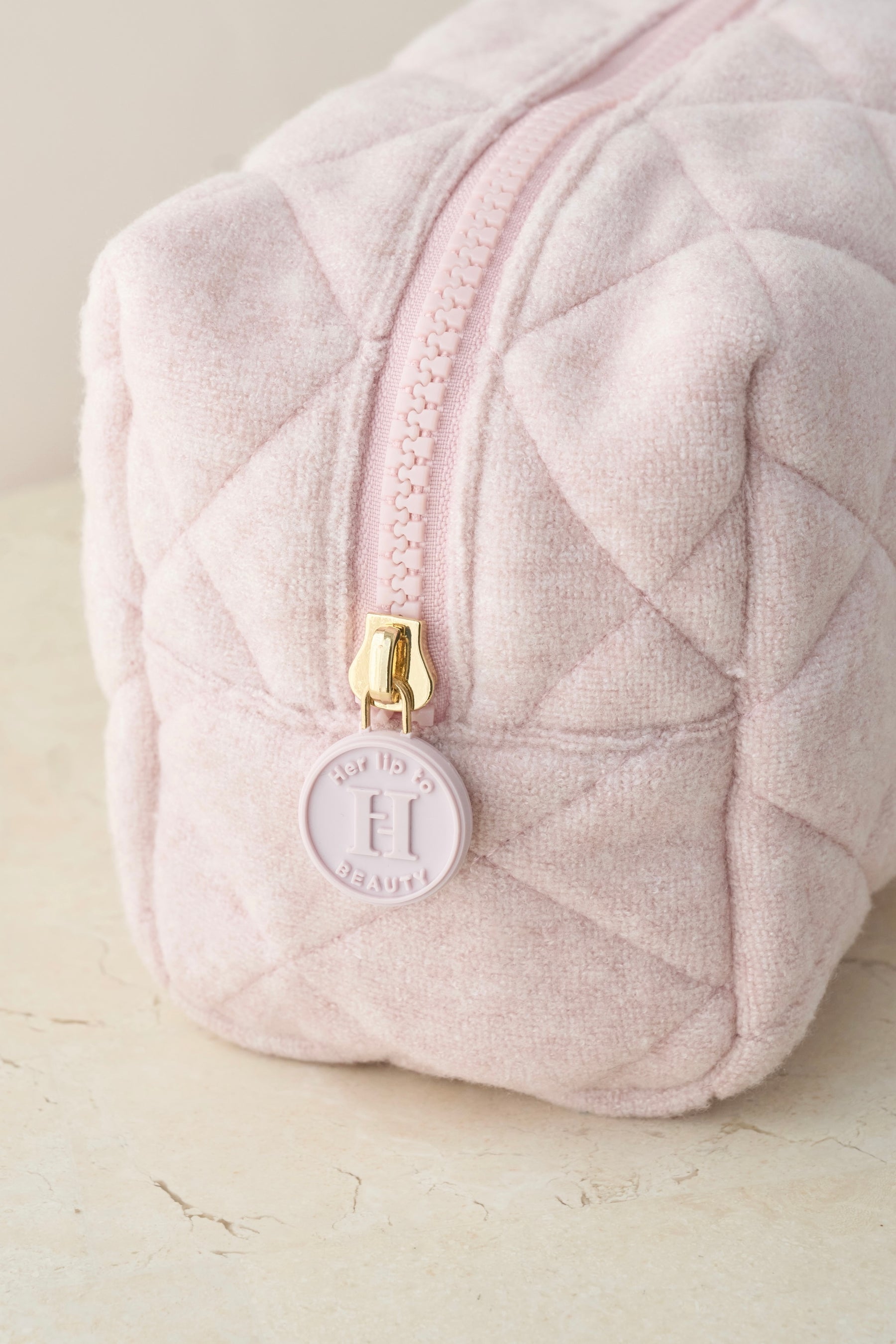 Diamond Quilted Cosmetic Pouch - MIRACLE SUN BALM DUO SET -