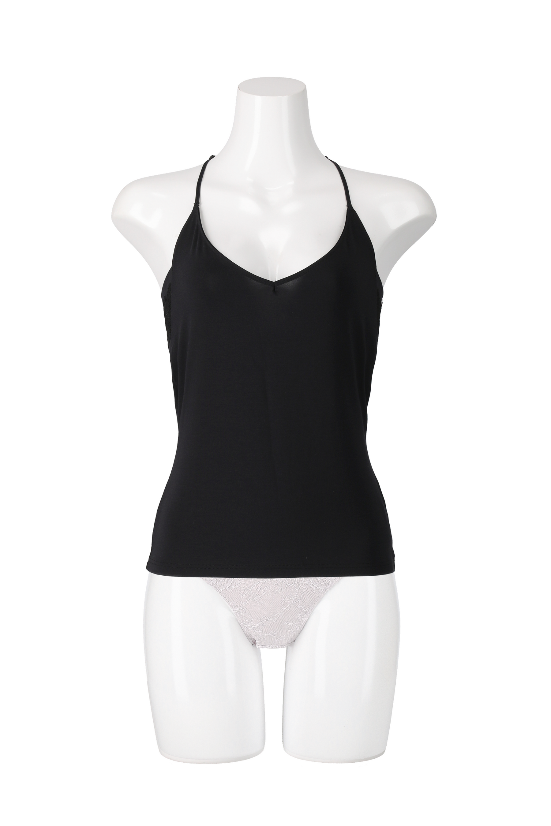 Icy Veil Camisole - black(冷感接触・吸水速乾・UVカットの多機能インナー)front