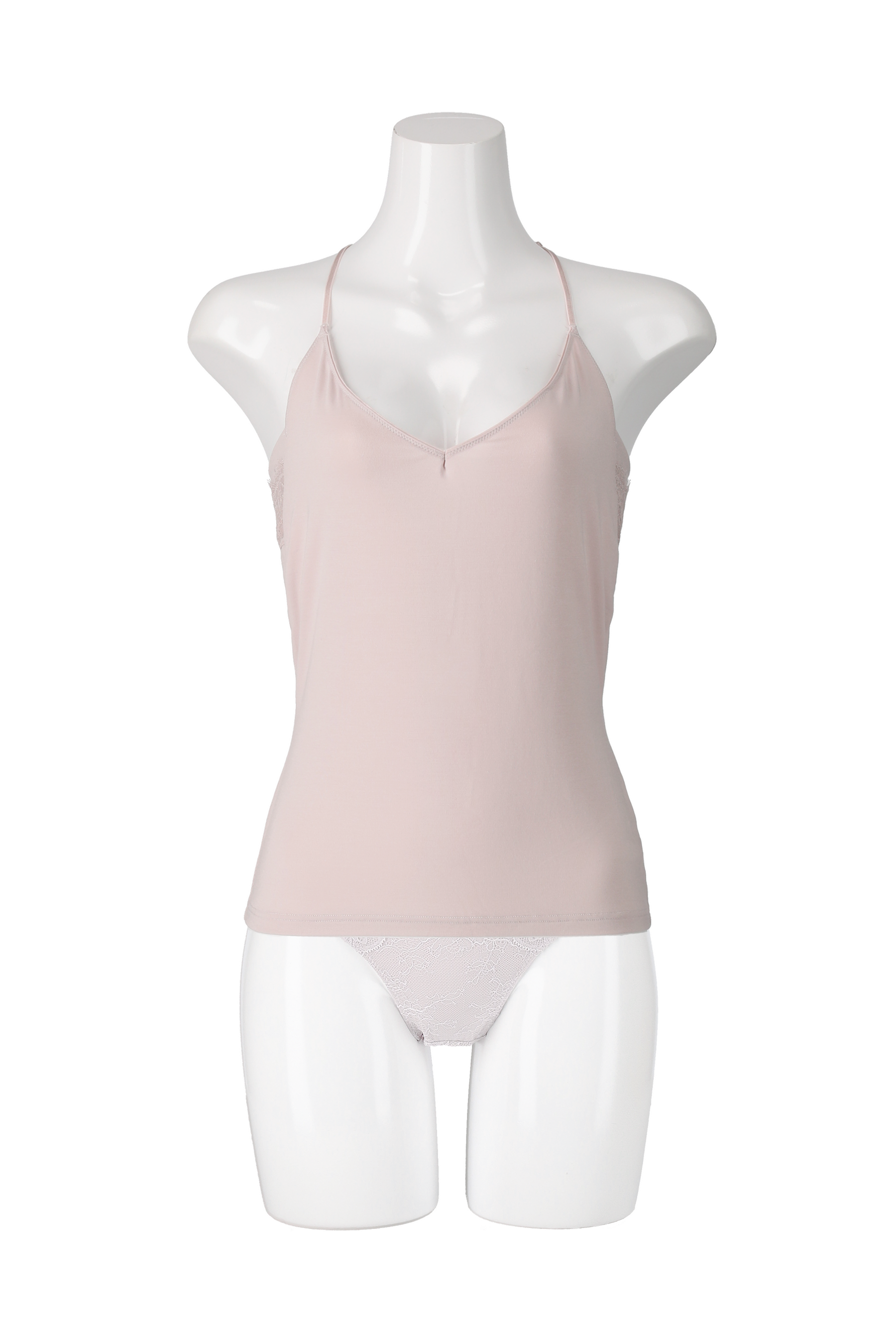 Icy Veil Camisole - nude rose(冷感接触・吸水速乾・UVカットの多機能インナー)front