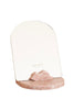 HLT ROSE MARBLE MIRROR TRAY