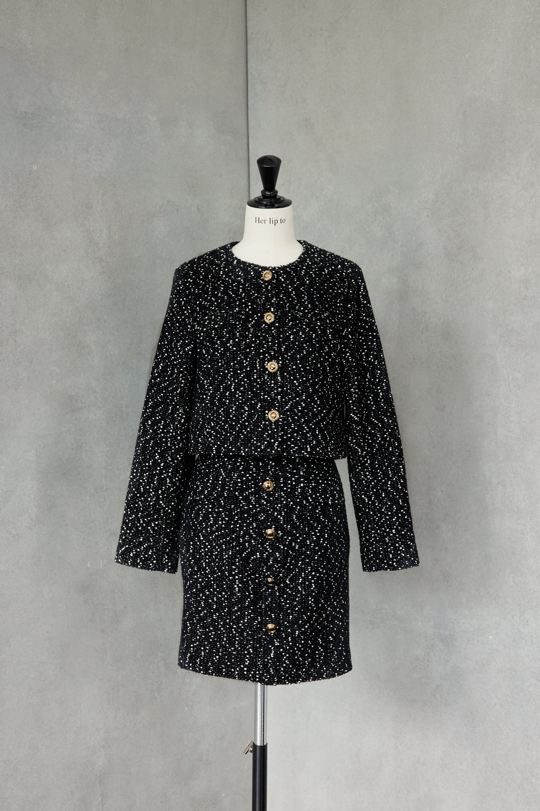 Mix Loop Tweed Dress
