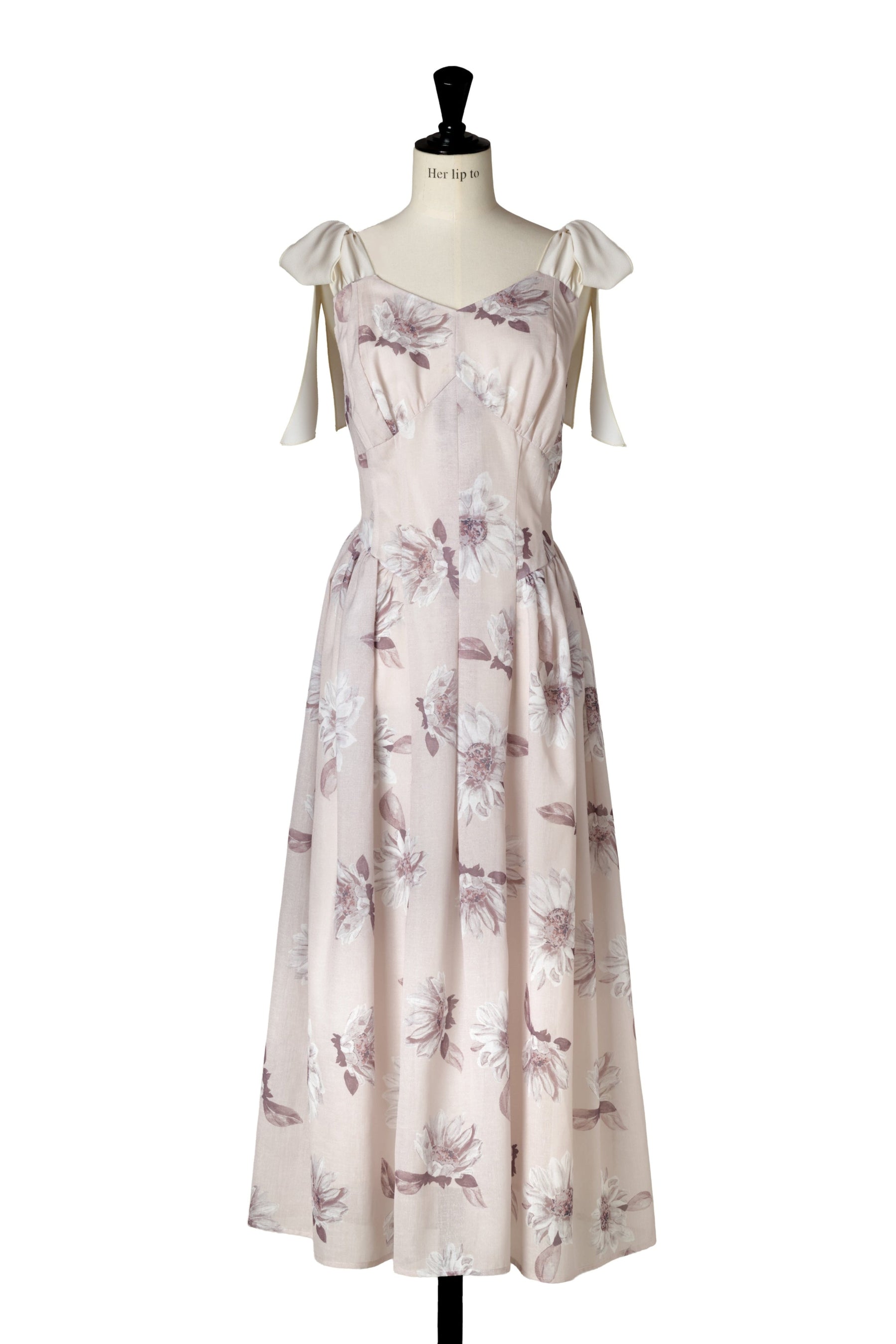 【新色】Sunflower-Printed Midi Dress