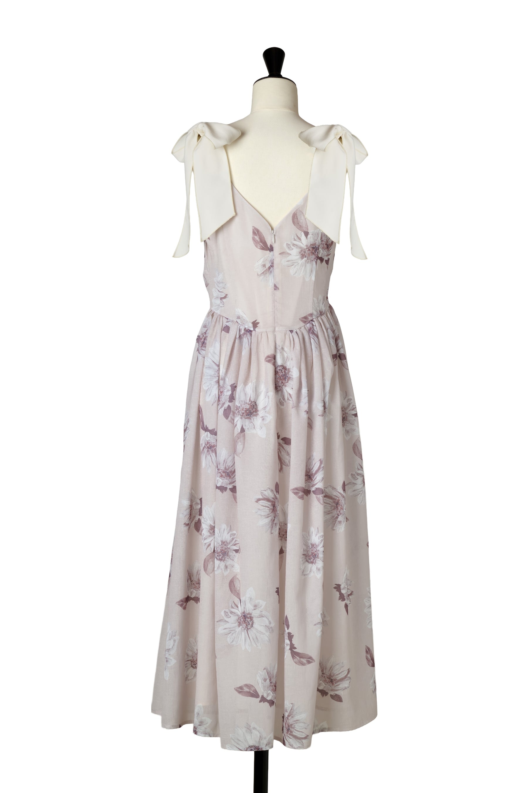 【新色】Sunflower-Printed Midi Dress