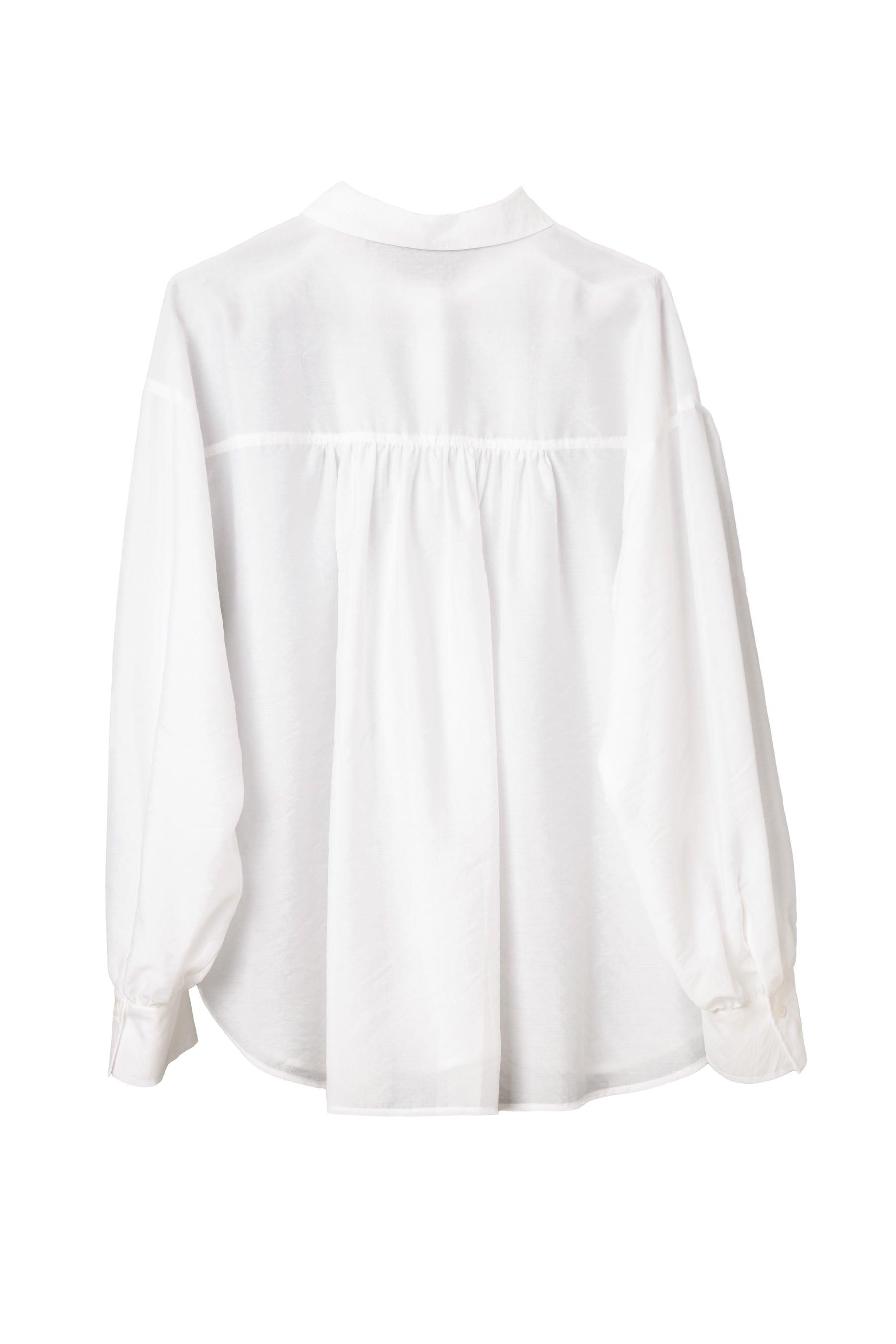 Volume Sleeve Sheer Shirt