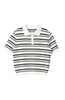 Multi Border Polo Top