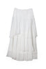 Sheer Pleated Tiered Skirt