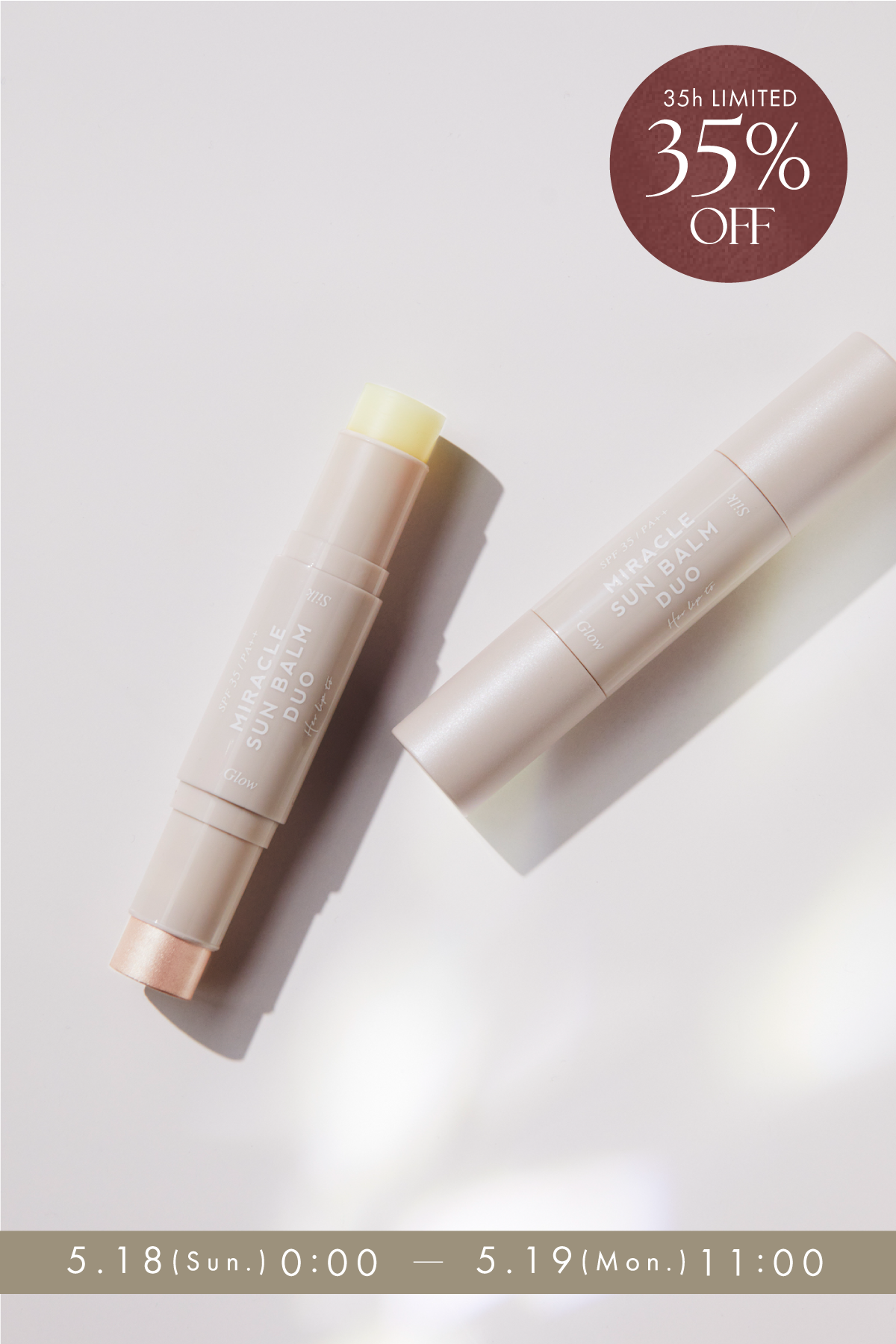 【SALE】MIRACLE SUN BALM DUO(SPF35)
