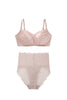【5月下旬発送】【nude rose】Minimizer Bra & Lacy Shorts Set
