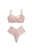 【5月下旬発送】【nude rose】Minimizer Bra & Lacy Shorts Set