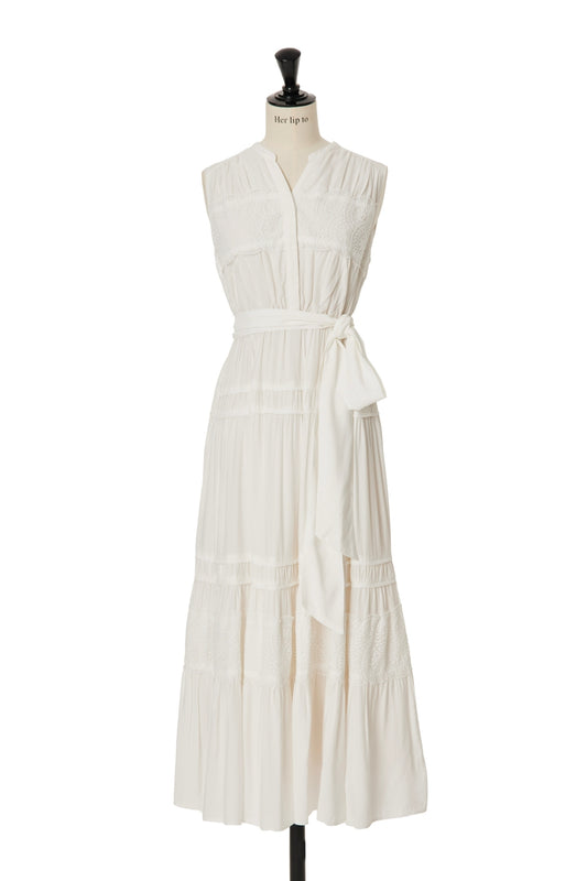 Scala lace-trimmed dress
