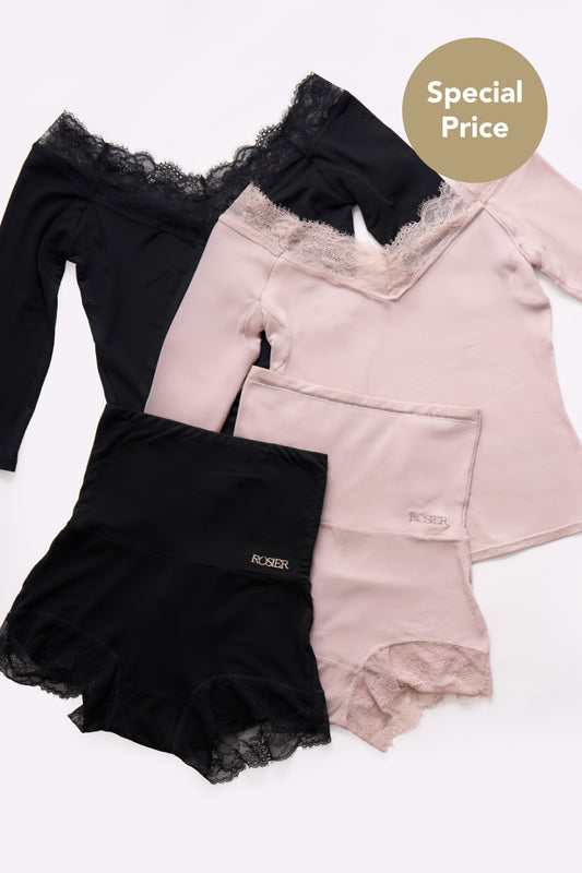 【nude rose】Off The Shoulder Top Set