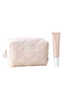 Diamond Quilted Cosmetic Pouch - GLOW SUNSCREEN SERUM SET -