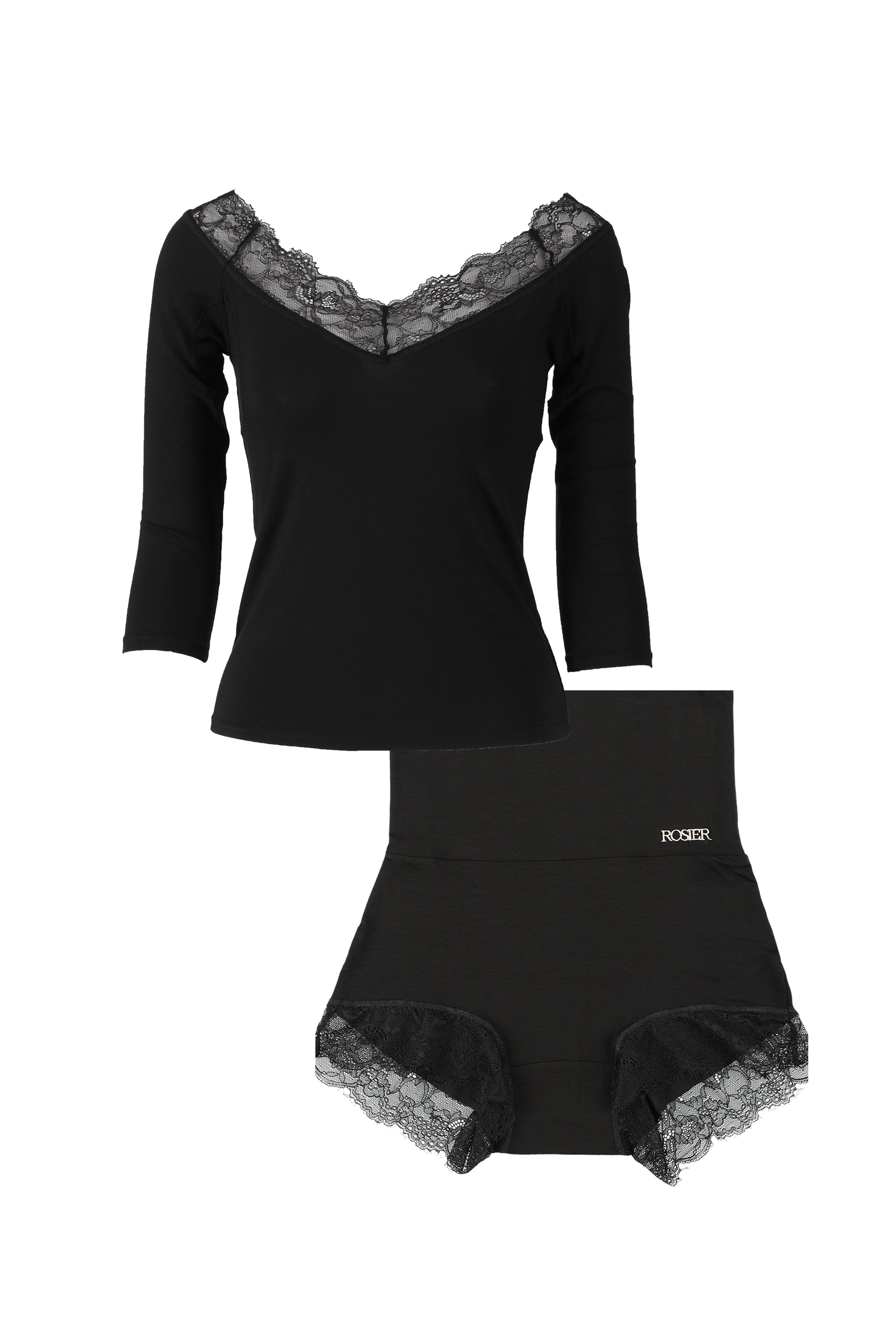 【black】Off The Shoulder Top Set