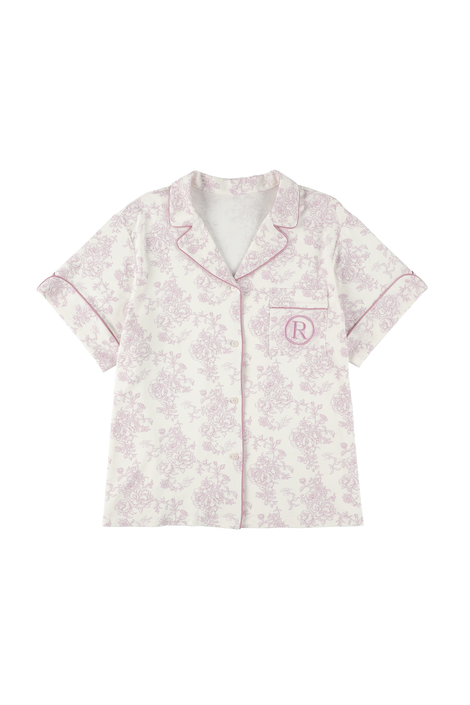 ROSIER Dream Pajama Short Sleeve