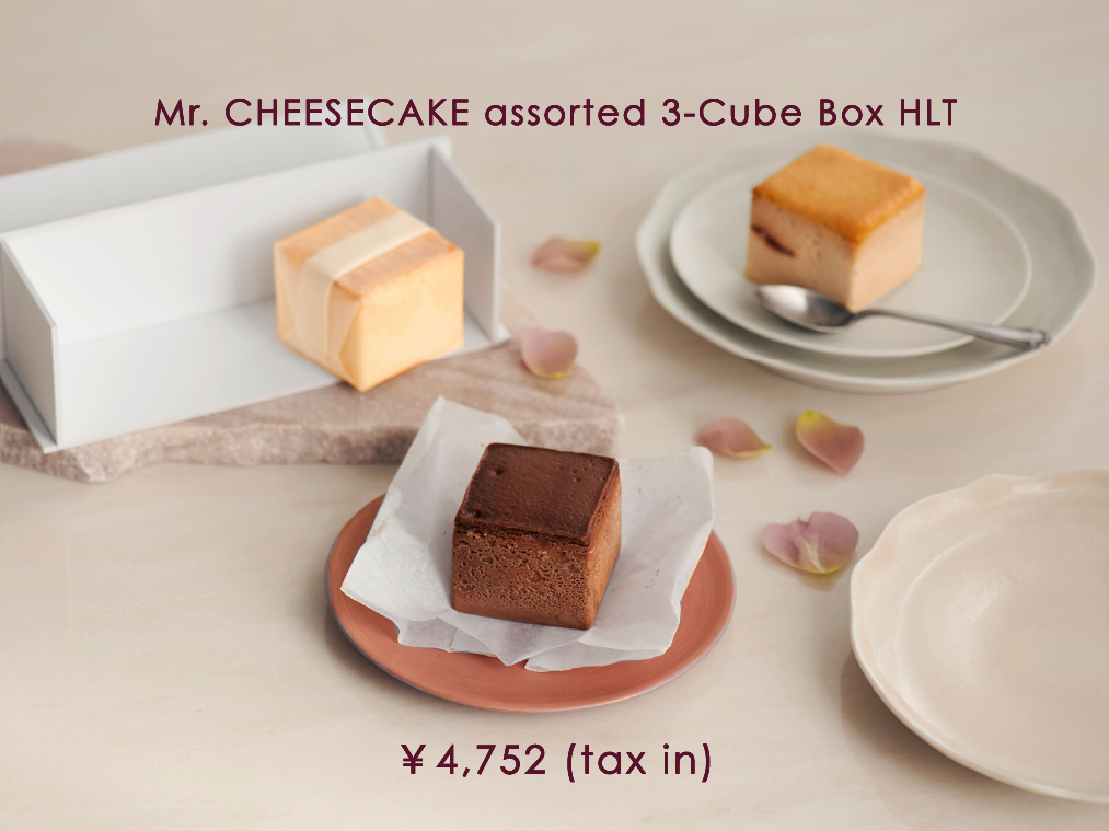 Mr. CHEESECAKE assorted 3-Cube Box HLT