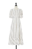 Checked Jacquard Volume Sleeve Dress